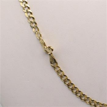 14kt Gold Curb Chain Necklace