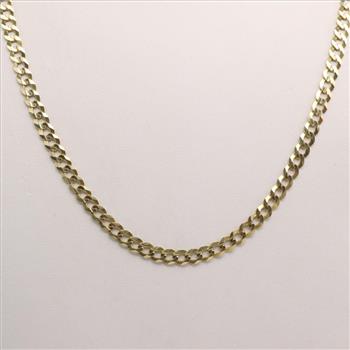 14kt Gold Curb Chain Necklace