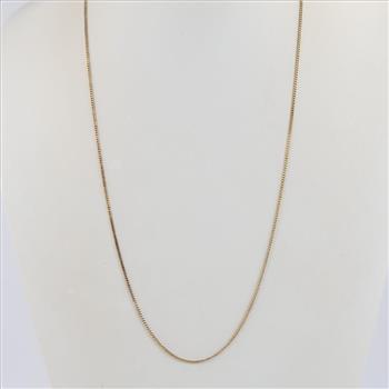 14kt Gold Curb Chain Necklace