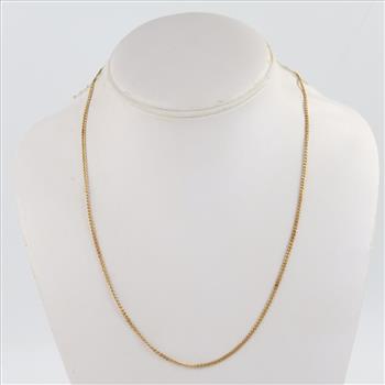 14kt Gold Curb Chain Necklace
