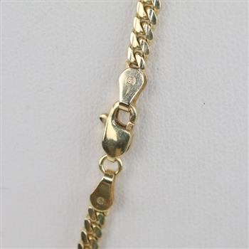 14kt Gold Curb Chain Necklace