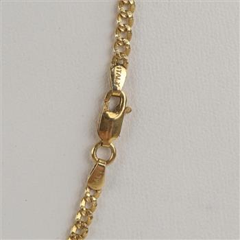 14kt Gold Curb Chain Necklace