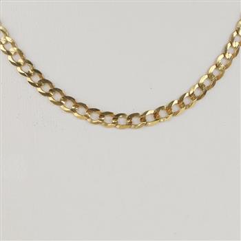 14kt Gold Curb Chain Necklace