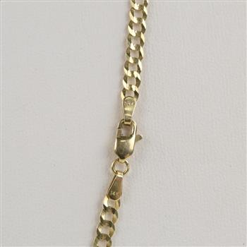 14kt Gold Curb Chain Necklace