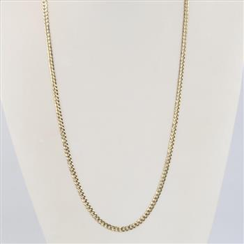 14kt Gold Curb Chain Necklace