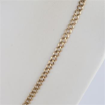 14kt Gold Curb Chain Necklace