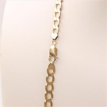 14kt Gold Curb Chain Necklace
