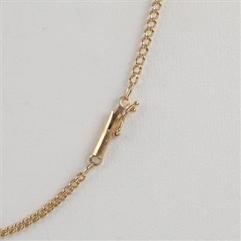 14kt Gold Curb Chain Necklace