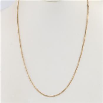 14kt Gold Curb Chain Necklace