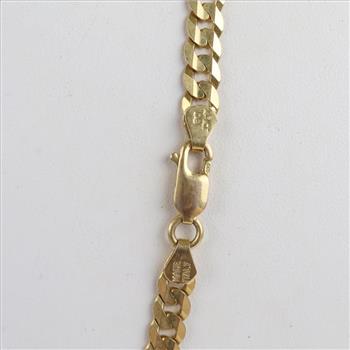 14kt Gold Curb Chain Necklace
