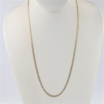 14kt Gold Curb Chain Necklace