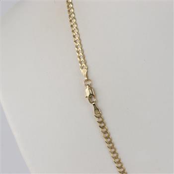 14kt Gold Curb Chain Necklace