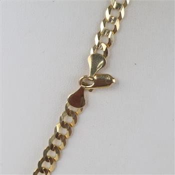 14kt Gold Curb Chain Necklace