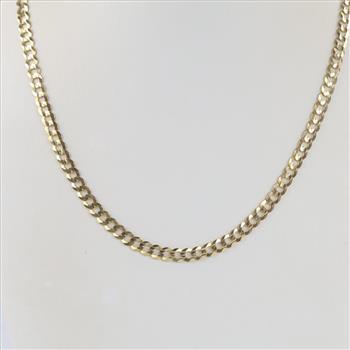 14kt Gold Curb Chain Necklace