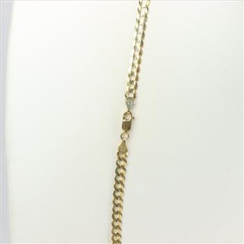 14kt Gold Curb Chain Necklace