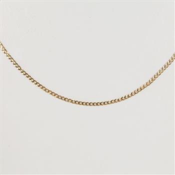14kt Gold Curb Chain Necklace