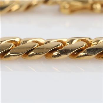 14kt Gold Curb Link Chain Bracelet