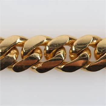 14kt Gold Curb Link Chain Bracelet