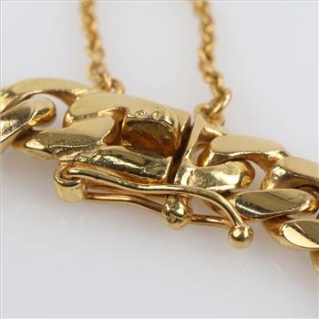 14kt Gold Curb Link Chain Bracelet