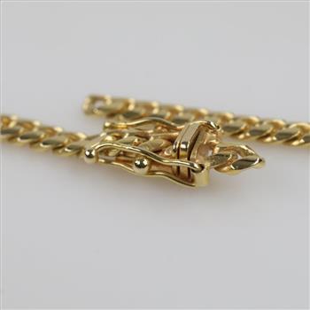 14kt Gold Curb Link Necklace