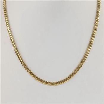 14kt Gold Curb Link Necklace
