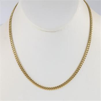 14kt Gold Curb Link Necklace