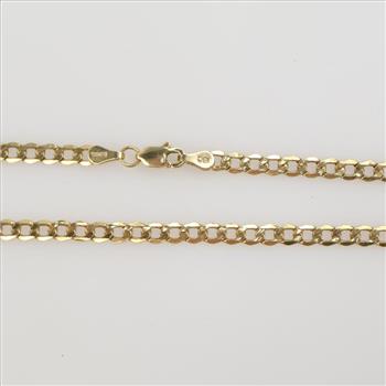 14kt Gold Curb Link Necklace