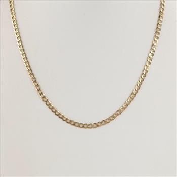 14kt Gold Curb Link Necklace