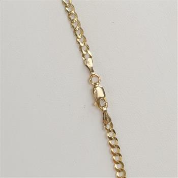 14kt Gold Curb Link Necklace