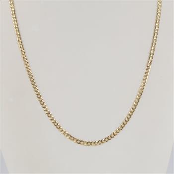 14kt Gold Curb Link Necklace