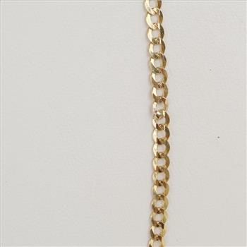 14kt Gold Curb Link Necklace