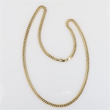 14kt Gold Curb Link Necklace