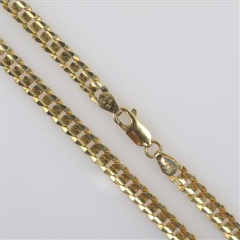 14kt Gold Curb Link Necklace