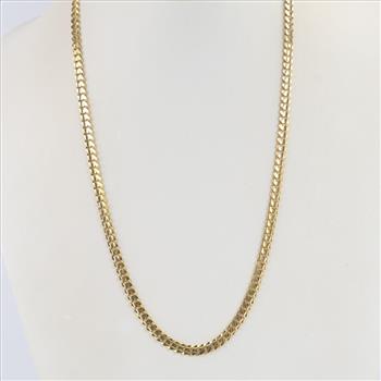 14kt Gold Curb Link Necklace