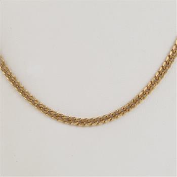 14kt Gold Curb Link Necklace