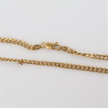 14kt Gold Curb Link Necklace