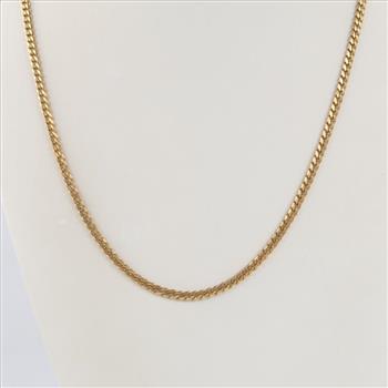 14kt Gold Curb Link Necklace