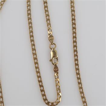 14kt Gold Curb Link Necklace
