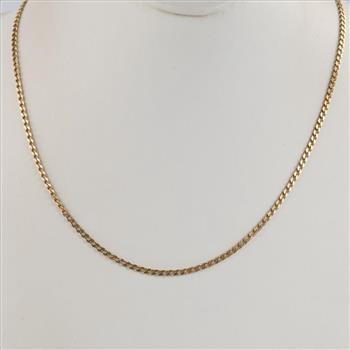 14kt Gold Curb Link Necklace