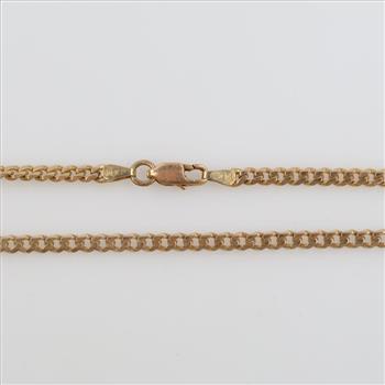 14kt Gold Curb Link Necklace