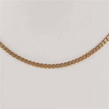 14kt Gold Curb Link Necklace