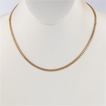 14kt Gold Curb Link Necklace
