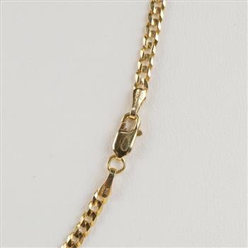 14kt Gold Curb Link Necklace