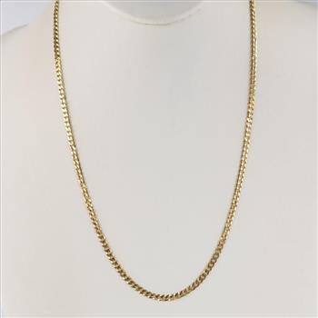 14kt Gold Curb Link Necklace