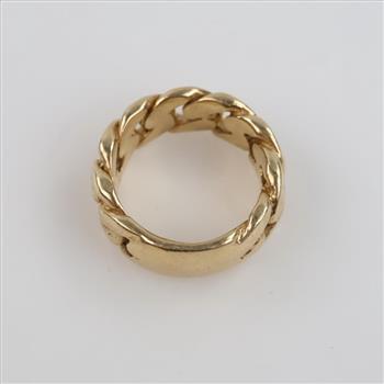 14kt Gold Curb Link Style Ring