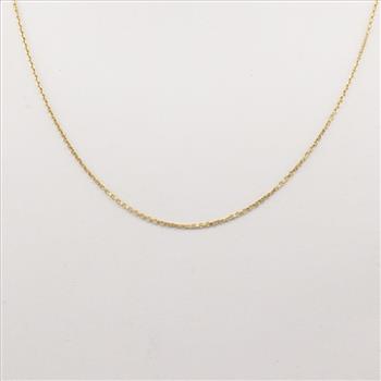 14Kt Gold Curb Necklace
