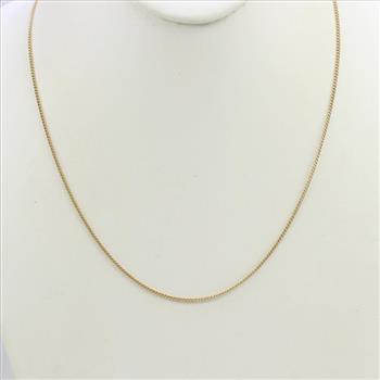 14Kt Gold Curb Necklace