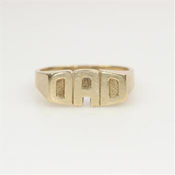 14kt Gold Dad Ring