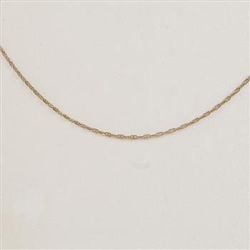 14kt Gold Dainty Mariner Chain Necklace