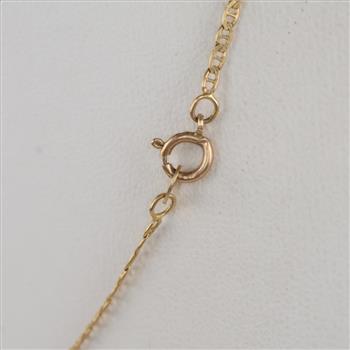 14kt Gold Delicate Anchor Chain Necklace